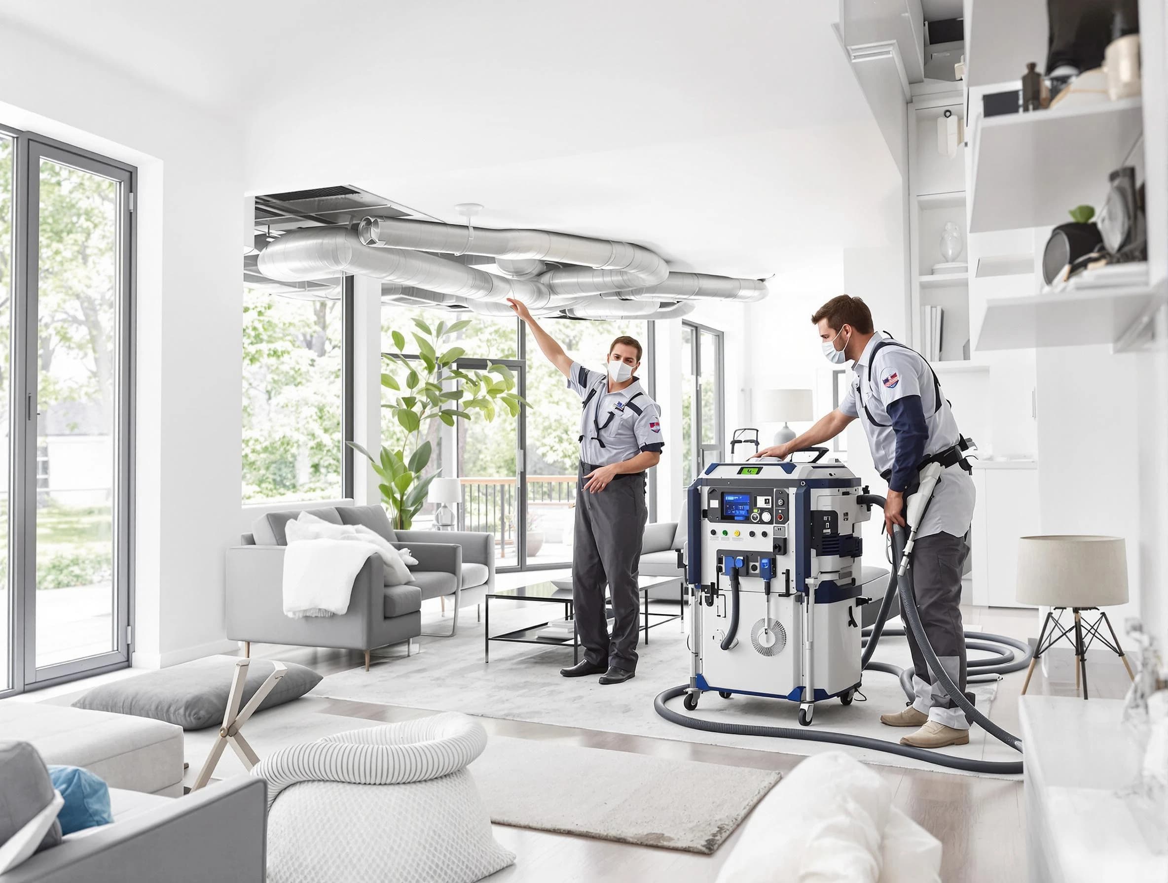 Locust Grove Air Duct Cleaning professional conducting pure air duct cleaning with state-of-the-art equipment in Locust Grove