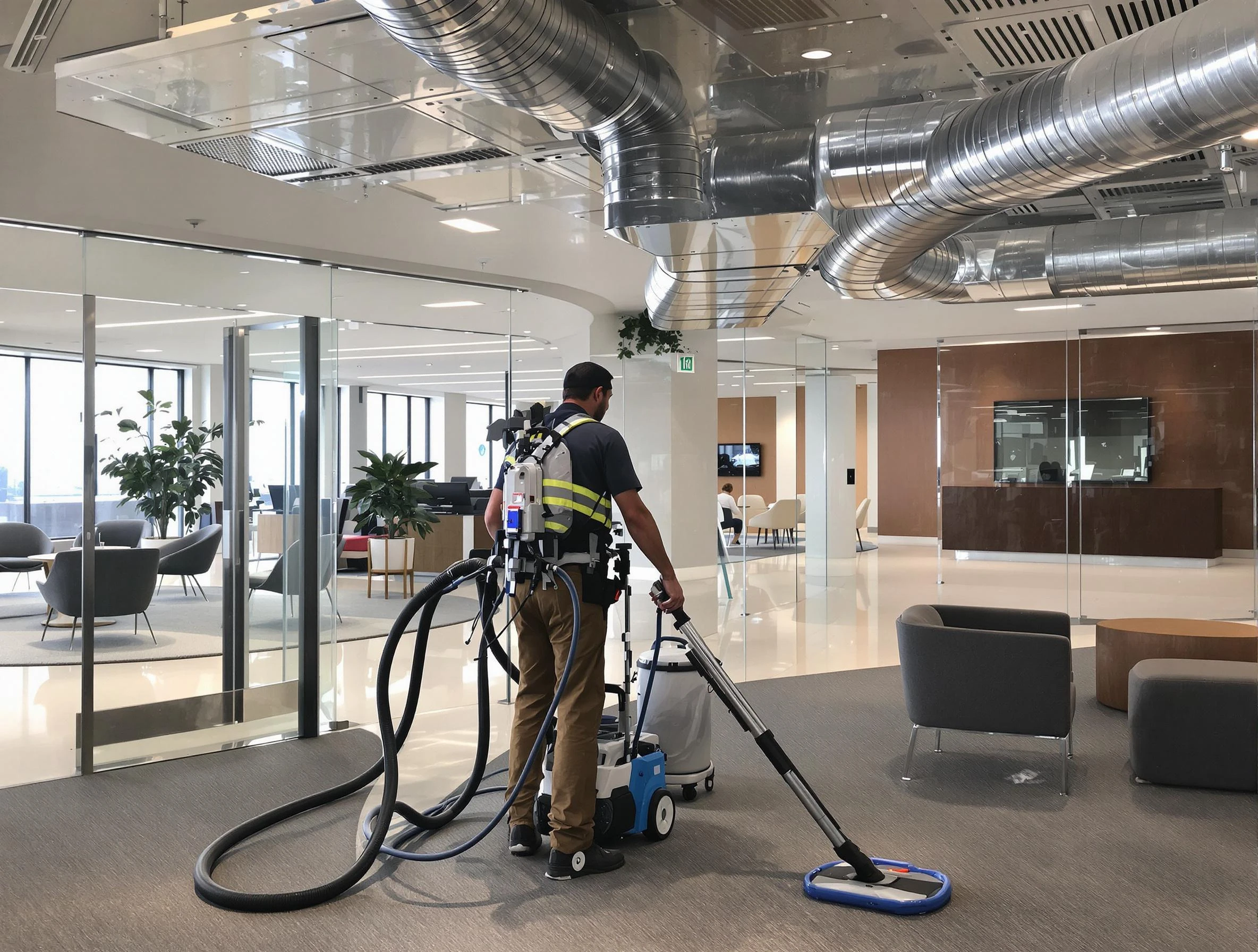 Commercial duct cleaning service by Locust Grove Air Duct Cleaning in Locust Grove