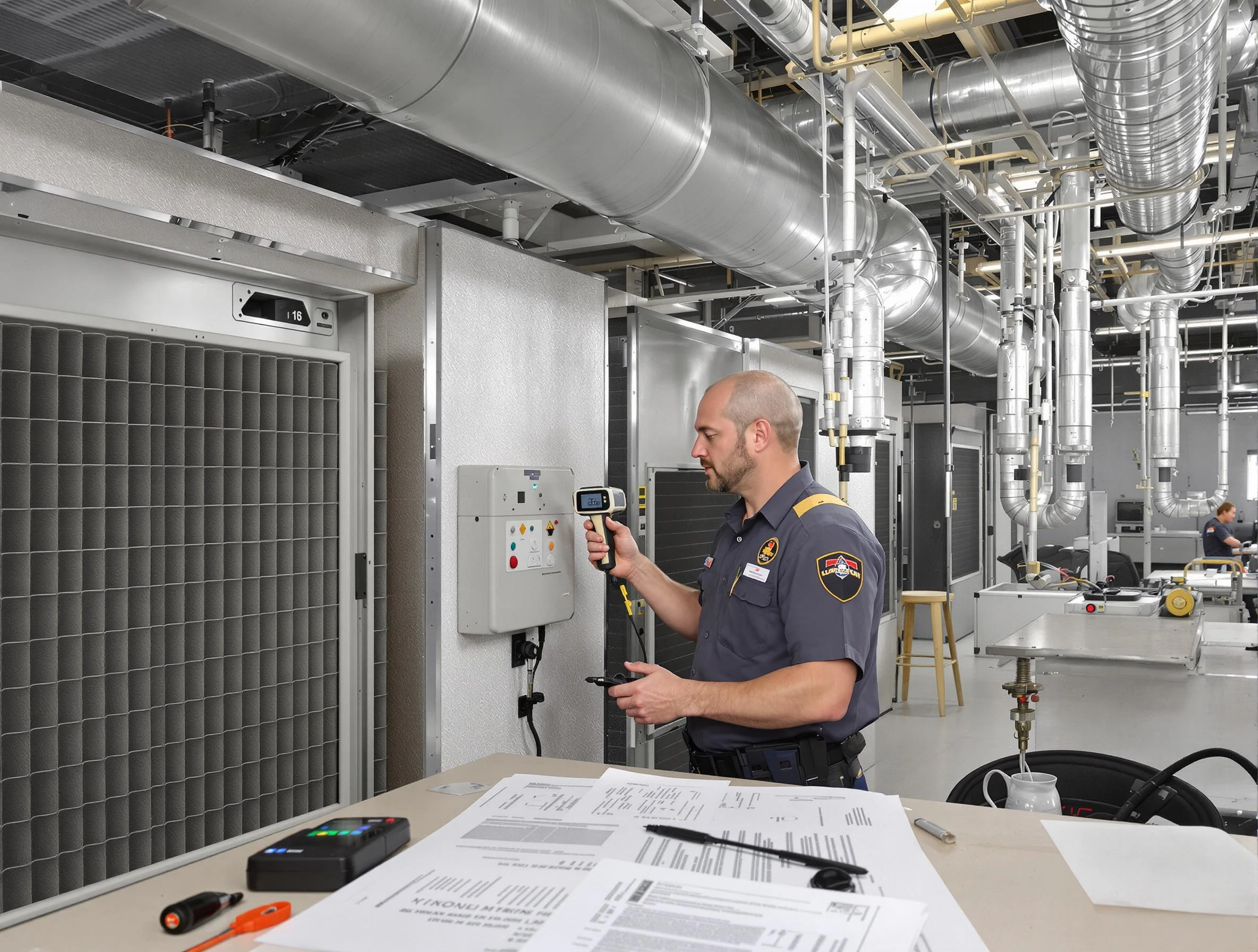 Professional filter system inspection by Locust Grove Air Duct Cleaning in Locust Grove